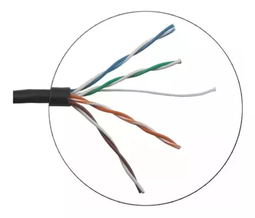 CABO DE REDE CAT5E DEKO 4 PARES CAIXA COM 305M PRETO 24WAG