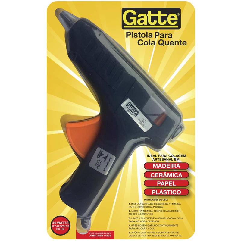 PISTOLA DE COLA QUENTE 40W BIVOLT GRANDE MAKE+