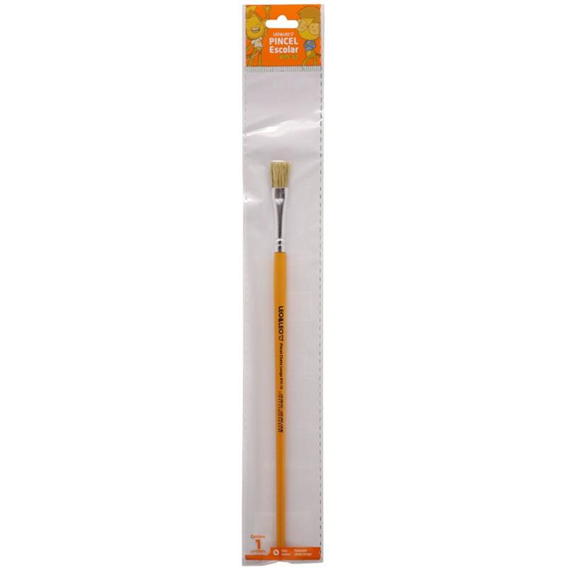 PINCEL ARTESANAL CHATO 815 N 12 AMARELO LEONORA