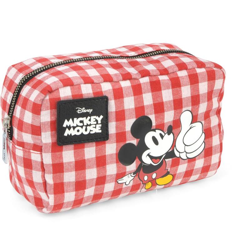 ESTOJO TECIDO MICKEY GRANDE 1 ZÍPER SORTIDO- LUXCEL UNIDADE