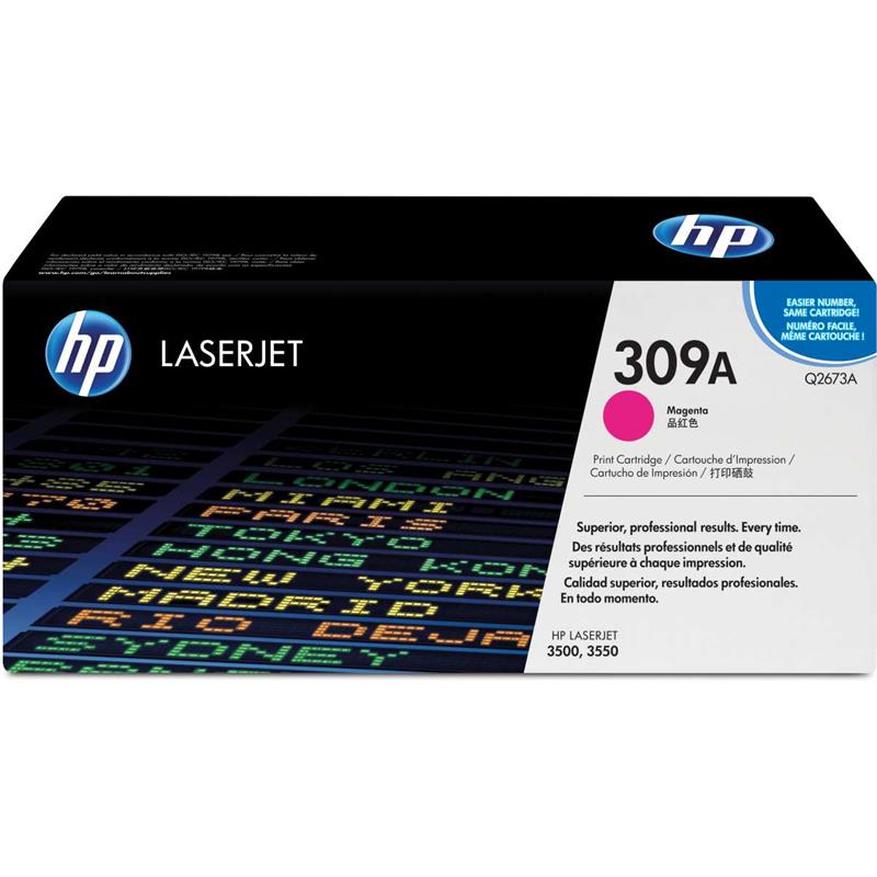 CARTUCHO DE TONER ORIGINAL HP 309A MAGENTA LASERJET - HP UNIDADE