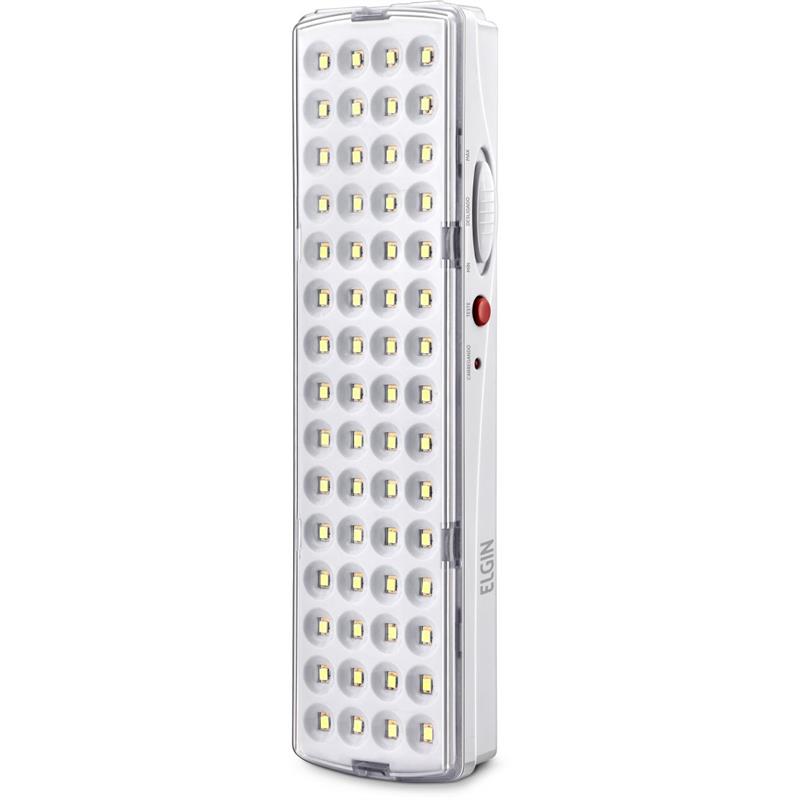 LUMINARIA DE EMERGENCIA 60 LEDS 3W BIVOLT BAT.LITIO - ELGIN UNIDADE