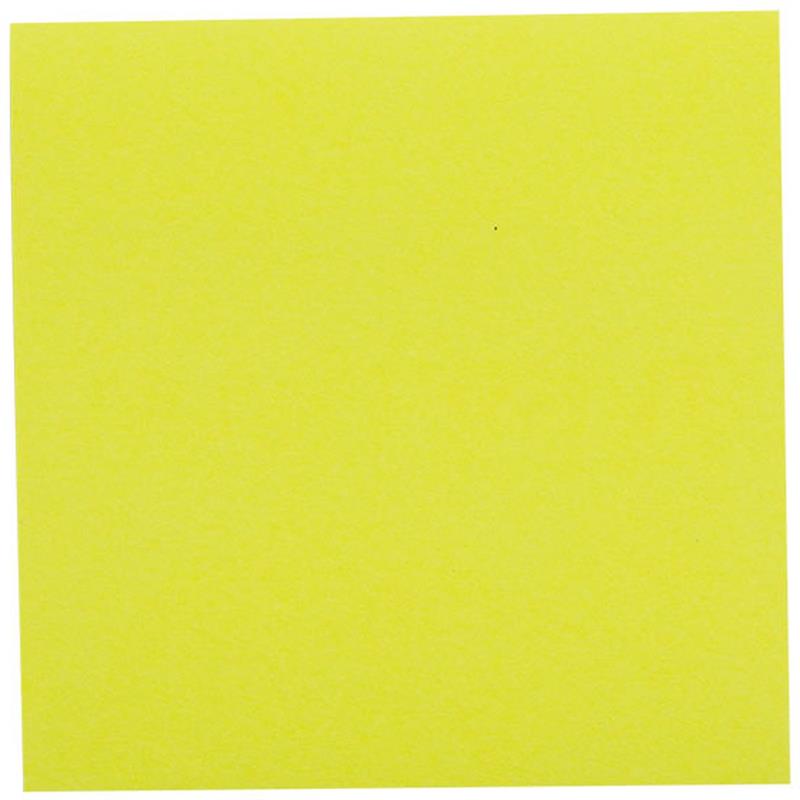 BLOCO DE RECADO AUTOADESIVO 76 MM X 76 MM AMARELO NEON 100 FLS. - MAXPRINT UNIDADE