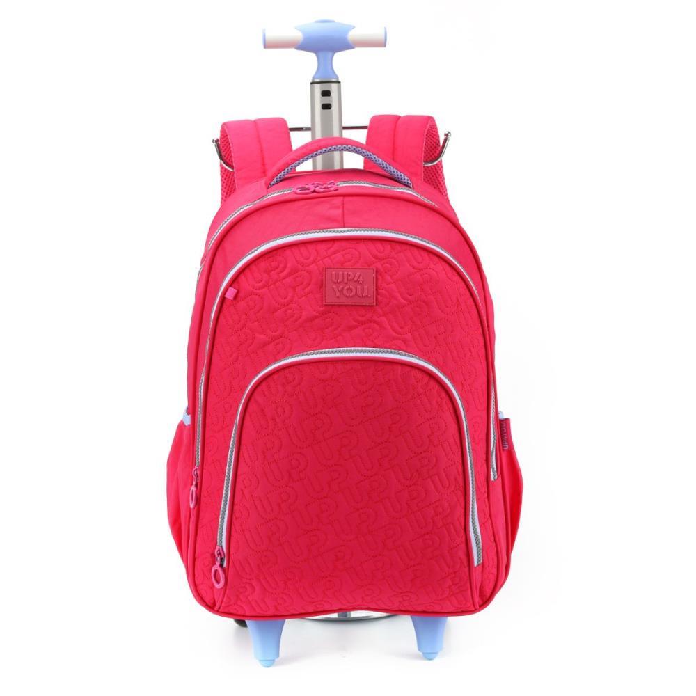 MOCHILA COM RODINHA UP4YOU G VINHO - LUXCEL UNIDADE