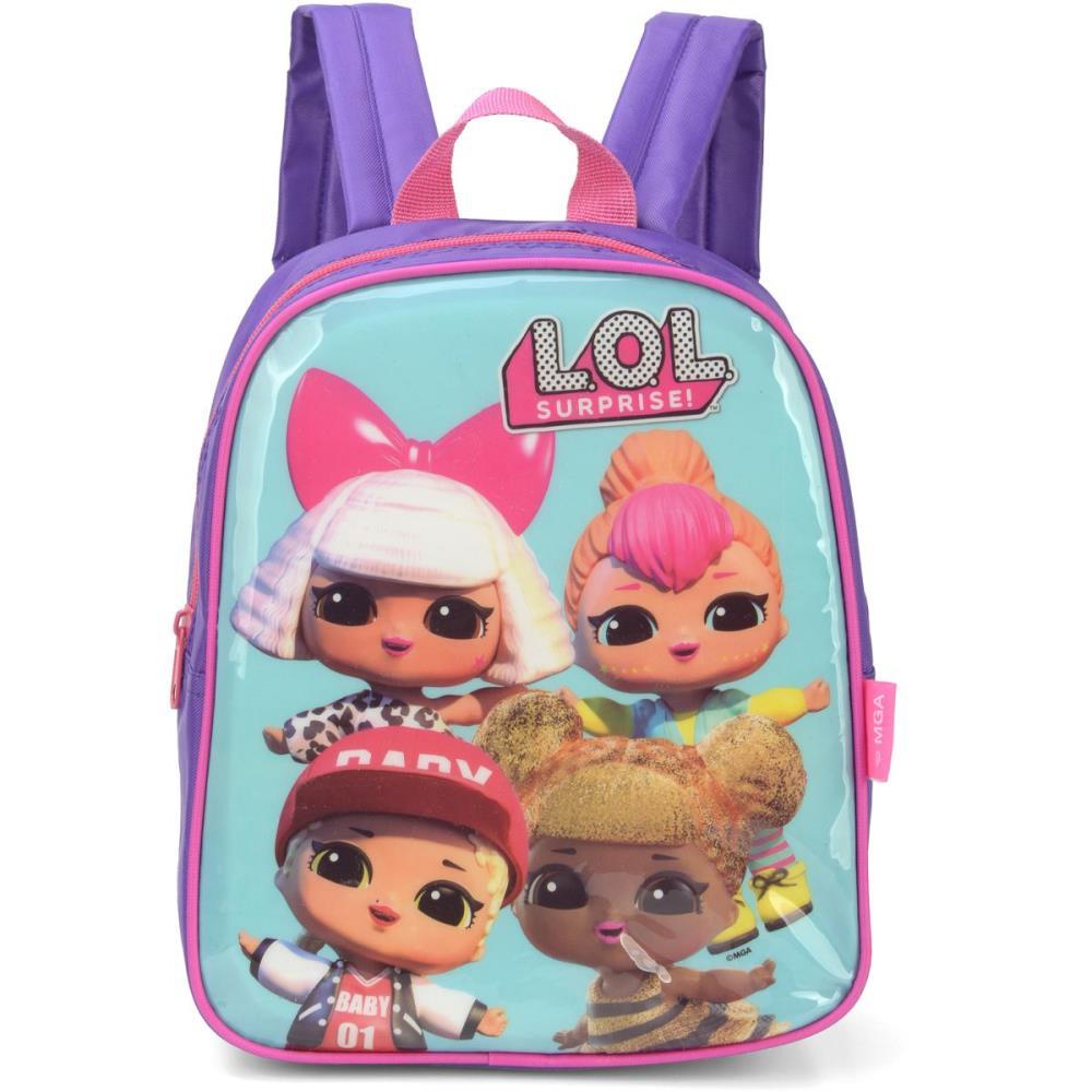 MOCHILA INFANTIL LOL P ROXA - LUXCEL UNIDADE