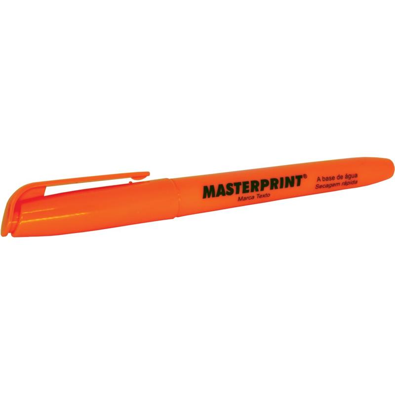 CANETA MARCA TEXTO MP 612 LARANJA - MASTERPRINT CX.C/12