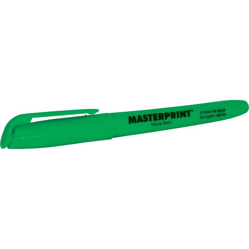 CANETA MARCA TEXTO MP 612 VERDE - MASTERPRINT CX.C/12