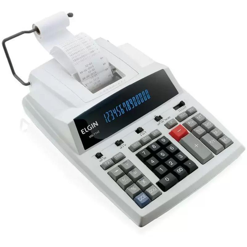 CALCULADORA DE IMPRESSAO 14 DIG. MB7142 REL/CALEN/BIVOL - ELGIN UNIDADE
