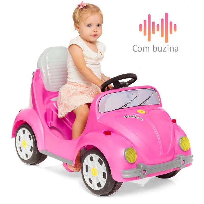 VEÍCULO PARA BEBÊ 1300 FOUKS COM SOM ROSA - CALESITA UNIDADE