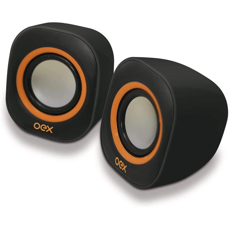 CAIXA ACUSTICA (PARA COMPUTADOR) SPEAKER ROUND 8W USB/P2 PT/LJ - NEWEX UNIDADE
