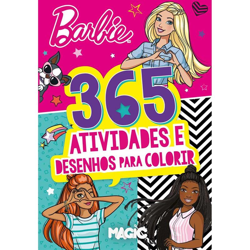 LIVRO INFANTIL COLORIR 365 ATIVIDADES BARBIE - MAGIC KIDS UNIDADE