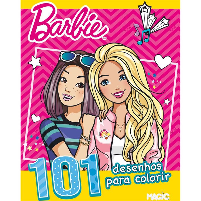 LIVRO INFANTIL COLORIR BARBIE 101 PRIMEIROS DESENHOS - MAGIC KIDS UNIDADE
