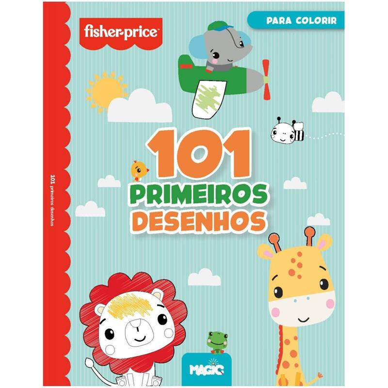 LIVRO INFANTIL COLORIR FISHER PRICE 101 DESENHOS - MAGIC KIDS UNIDADE