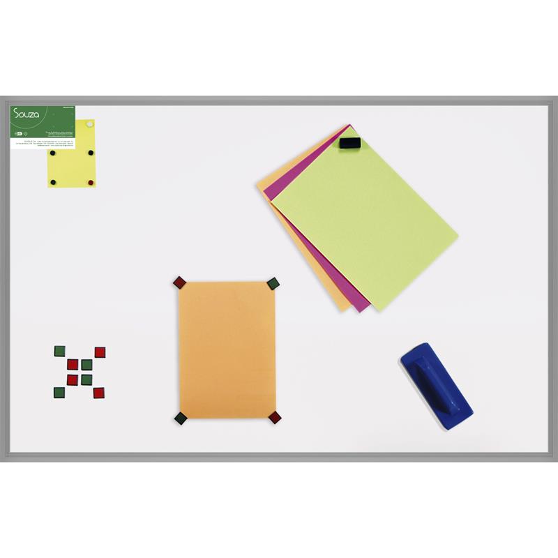 QUADRO AVISO MAGNÉTICO 120 CM X 90 CM ALUMÍNIO POP - SOUZA UNIDADE