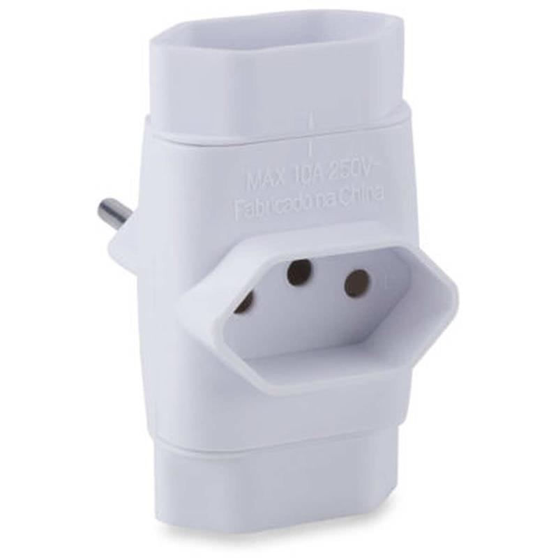 ADAPTADOR PARA TOMADA PINO MULTIPLICADOR TRIPOLAR BC - FORCE LINE UNIDADE