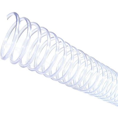 Espiral Encadernação 7mm Transparente P/25fls Plaspiral