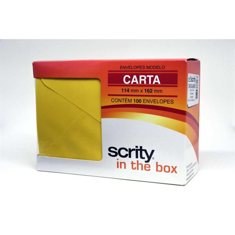 ENVELOPE PARA CARTA (COLORIDO) 114X162 AMARELO RIO DE JAN.80G - SCRITY PCT.C/100