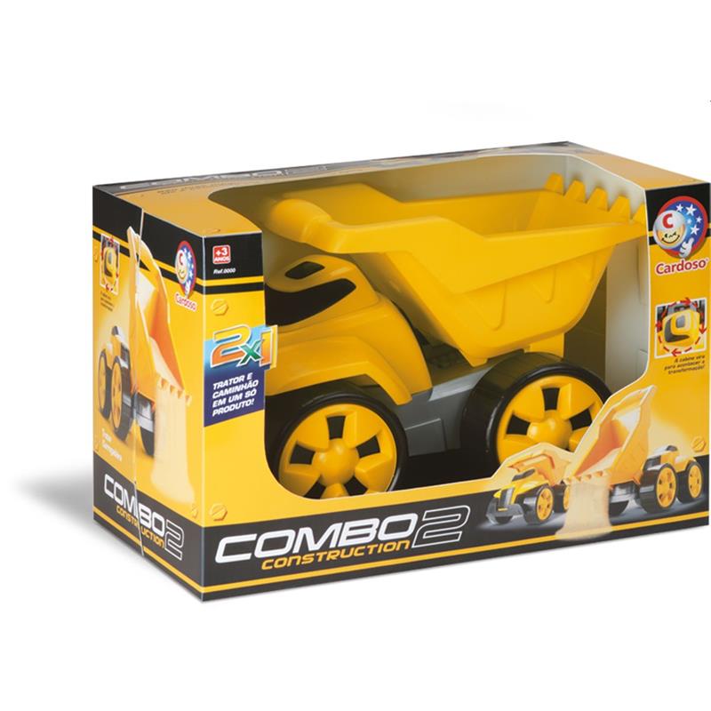 CAMINHAO COMBO 2 CONSTRUCTION - CARDOSO TOYS UNIDADE