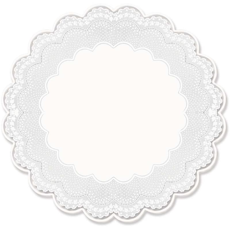 FUNDO PARA CESTA POLI REDONDO INGLES BRANC 48CM - CROMUS PCT.C/50
