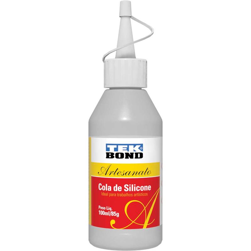 COLA PARA ARTESANATO SILICONE LIQUIDO 85G/100ML. - TEKBOND CX.C/12