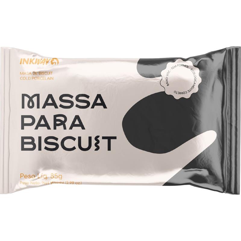 MASSA DE PORCELANA FRIA BISCUIT 85G PRETO - INK WAY CX.C/10