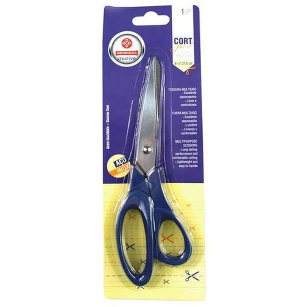 TESOURA MULTIUSO 19CM. INOX MUNDIAL UNIDADE