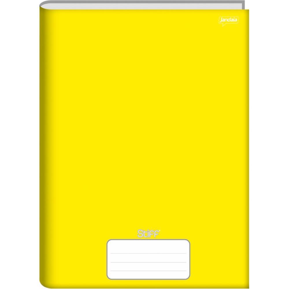 CADERNO BROCHURAO SEM PAUTA STIFF 96 FOLHAS AMARELO CD. JANDAIA PCT.C/05