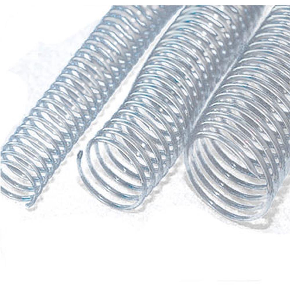 ESPIRAL PARA CADERNO 14MM TRANSP. C/100UN. P/85FLS. MARES PACOTE