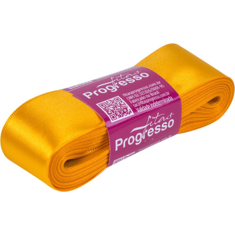 FITA DE CETIM 38MM 10M. AMARELO OURO 038 FITAS PROGRESSO UNIDADE