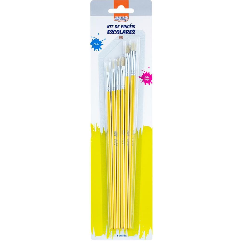 PINCEL ARTESANAL CHATO 0-2-4-6-8-10 BRW BL.C/06