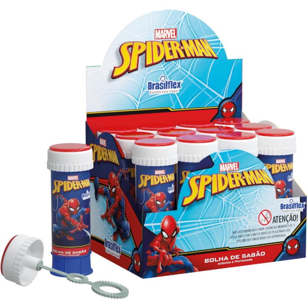 BOLHA DE SABAO SPIDER MAN 60ML C/JOGO BRASILFLEX CX.C/12
