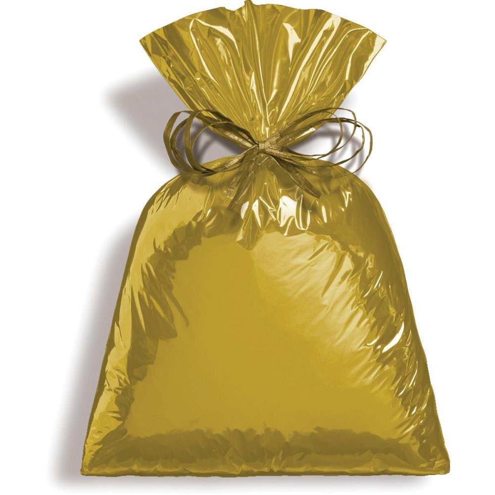 SACO METALIZADO 45X60CM DOURADO CROMUS PCT.C/25
