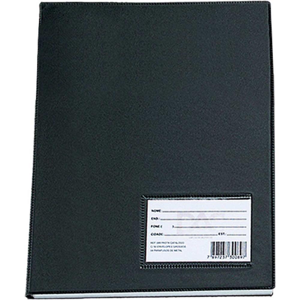 PASTA CATALOGO A3 30 ENVELOPES MEDIOS PRETA DAC PCT.C/02
