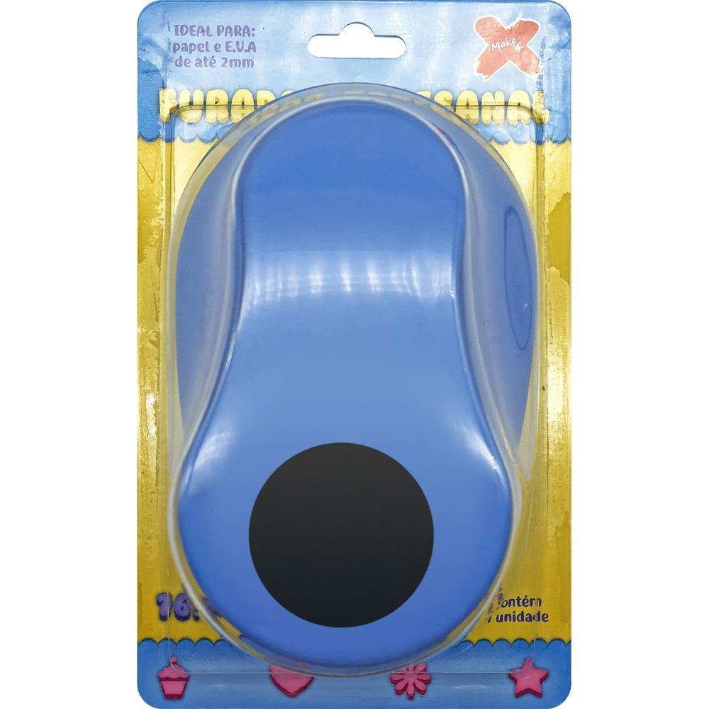 FURADOR PAPEL E EVA GIGANTE CIRCULO 76MM MAKE+ UNIDADE