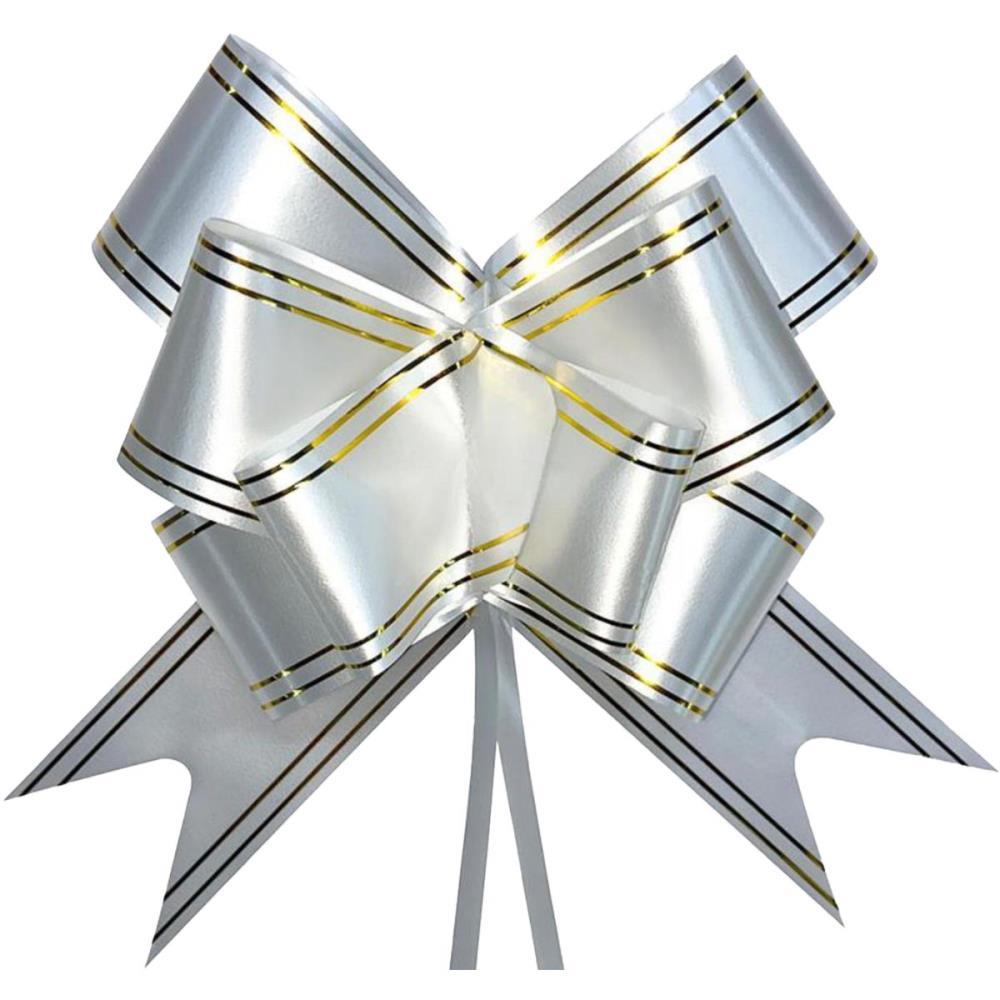 LACO PRONTO DECORADO 28MMX47CM BRANCO FIO DOURADO MAKE+ PCT.C/200