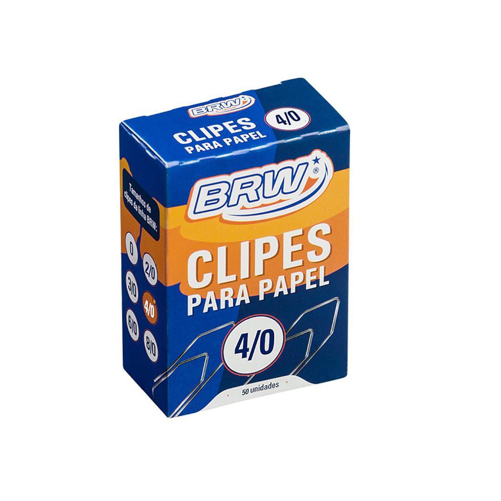 CLIPS GALVANIZADO BRW 4/0 - COM 50