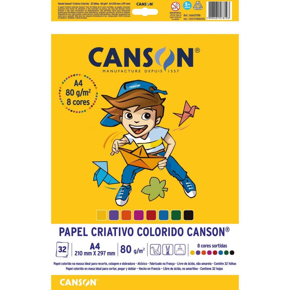 BLOCO PARA EDUCACAO ARTISTICA 8 CORES A4 80G.32FLS FILA CANSON BLOCO