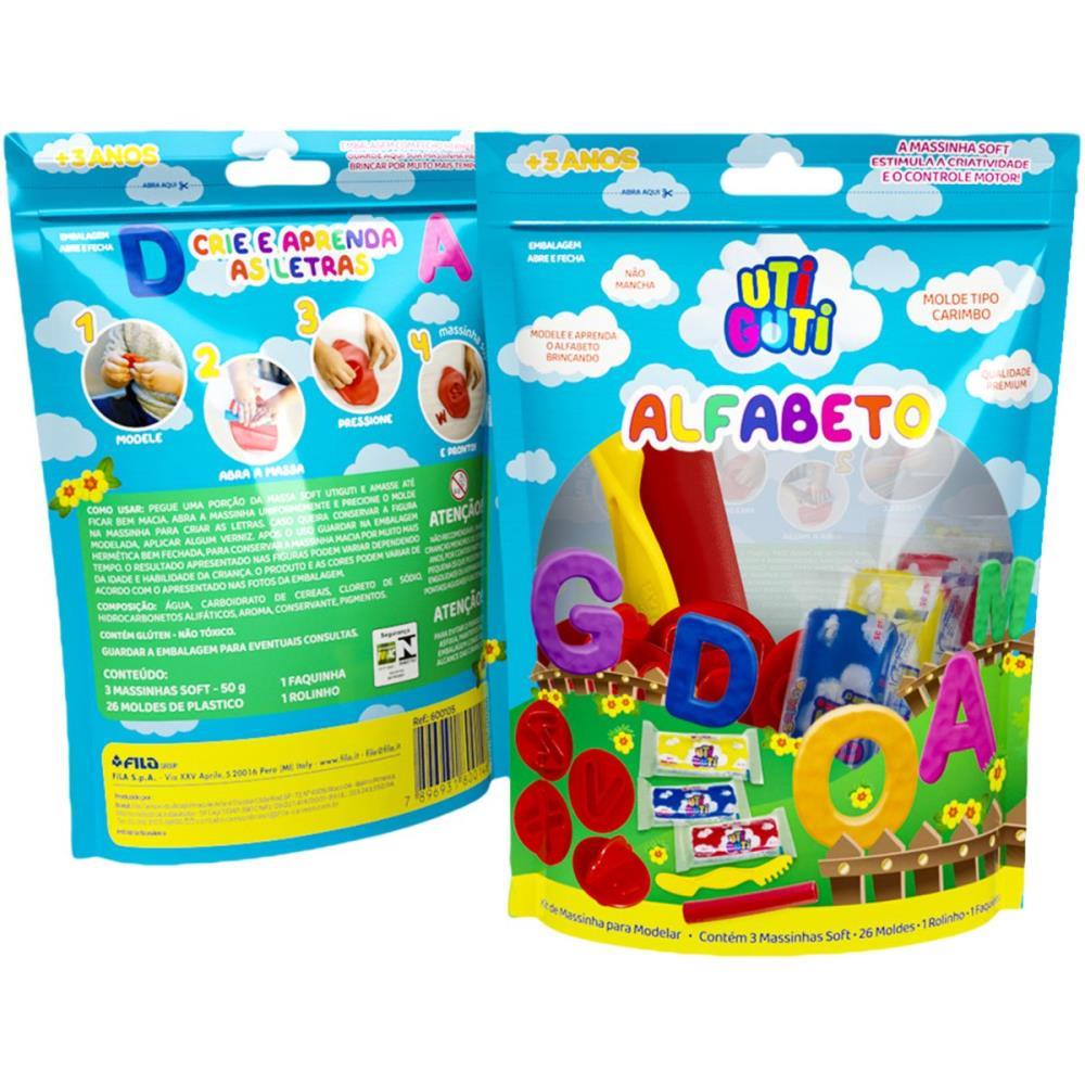 MASSA PARA MODELAR CRIATIVA KIT ALFABETO UTIGUTI 31PCS FILA CANSON UNIDADE
