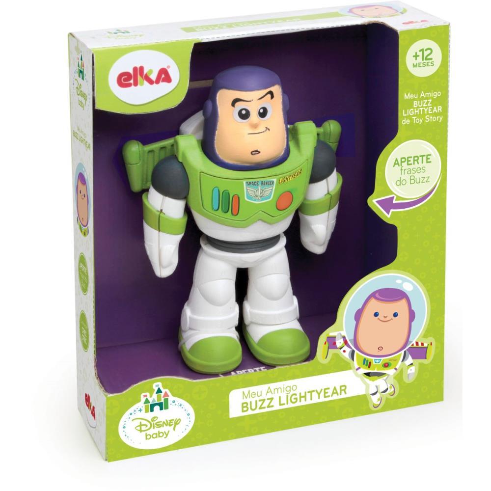 BONECO E PERSONAGEM BUZZ LIGHTYEAR C/SOM 23CM. ELKA UNIDADE