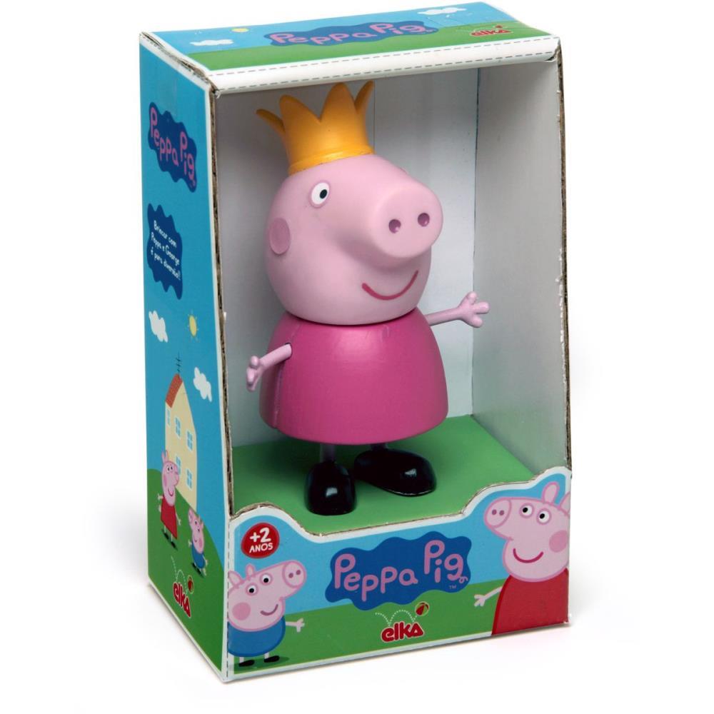 BONECO E PERSONAGEM PEPPA PIG PRINCESA VINIL 15CM. ELKA UNIDADE