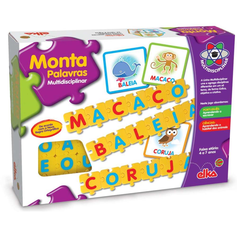 BRINQUEDO PEDAGOGICO MONTA PALAVRAS ELKA UNIDADE