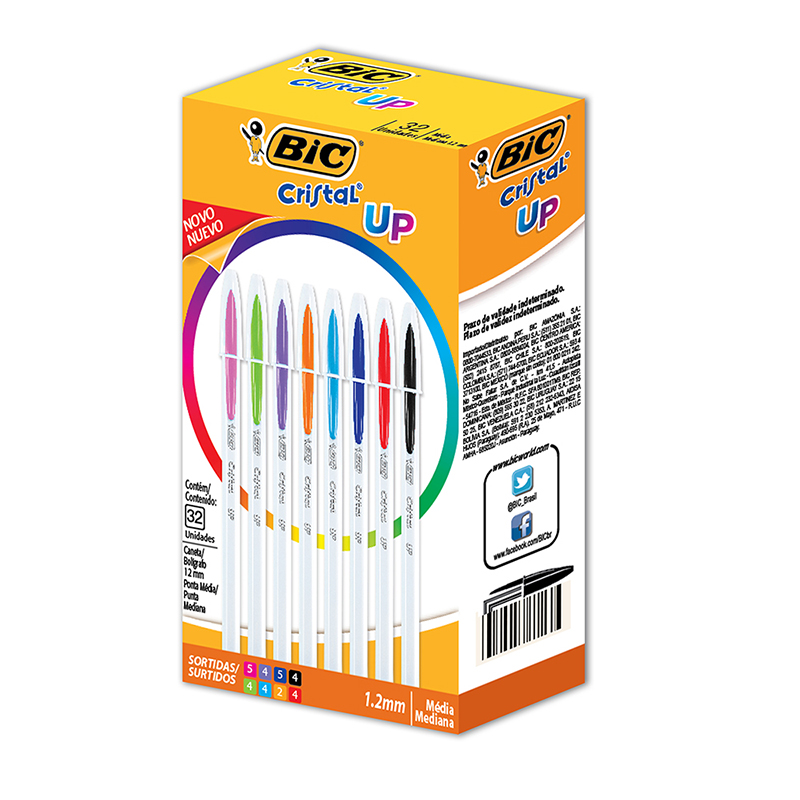 Caneta Bic Cristal Up 1.2mm Sortida Caixa C/32 Unidades