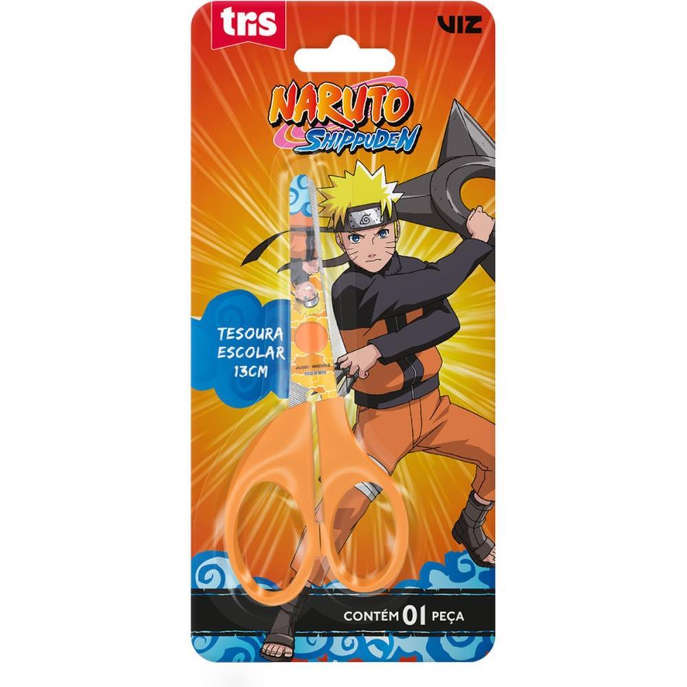 TESOURA ESCOLAR DECORADA NARUTO 13CM (S) SUMMIT UNIDADE