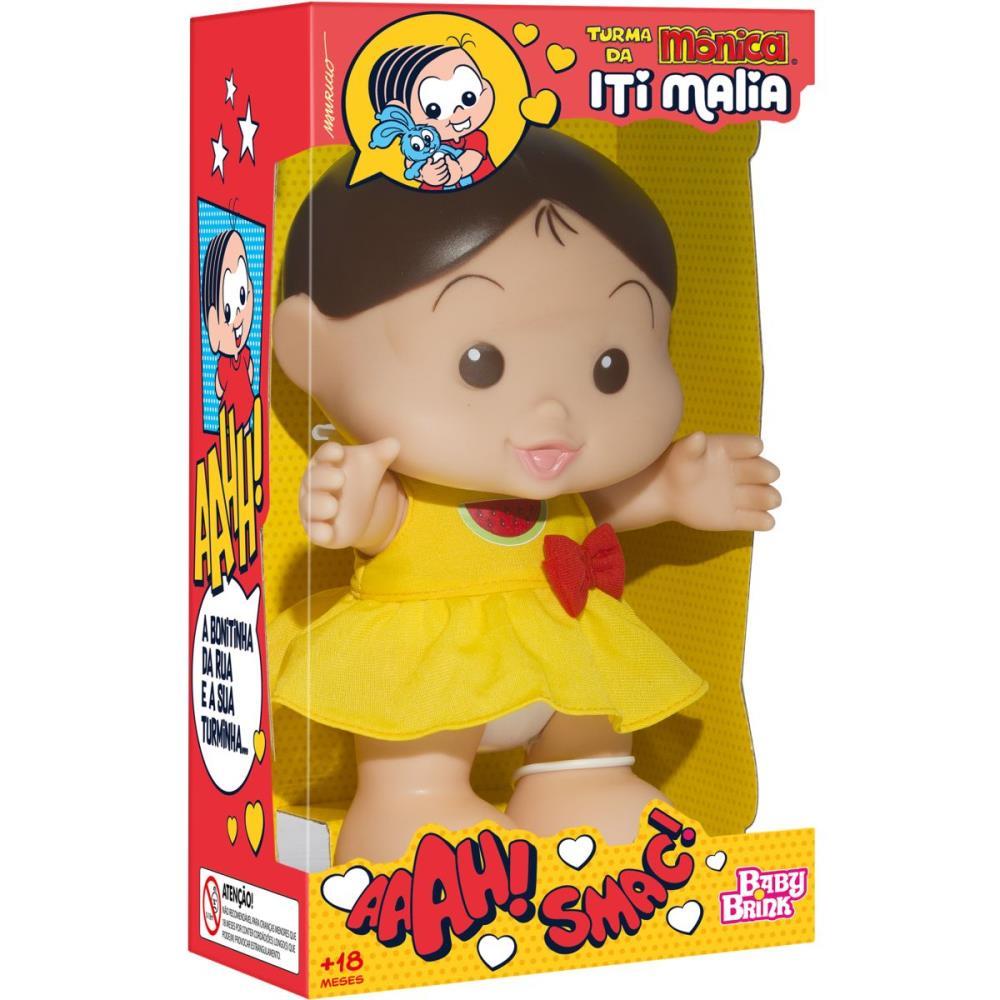 BONECA T.MONICA MAGALI 24CM BABY BRINK UNIDADE