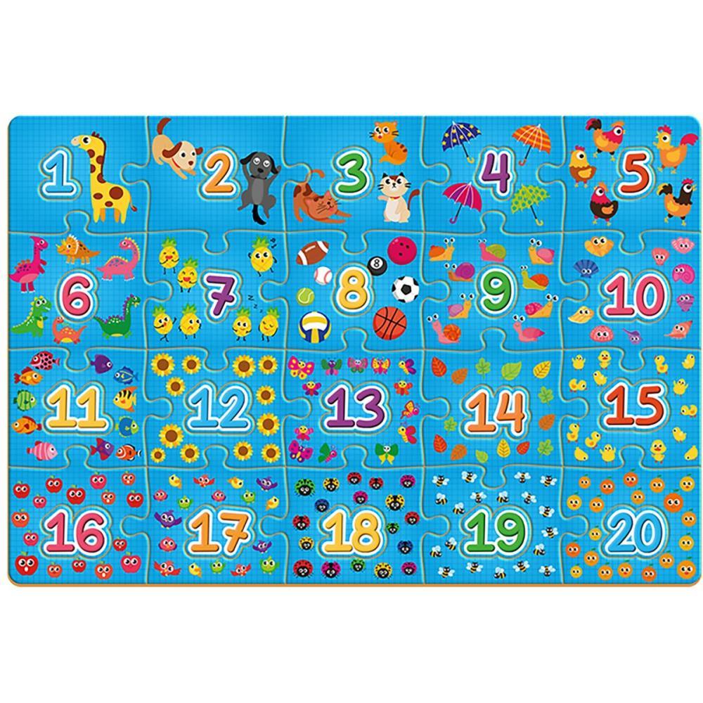 QUEBRA-CABECA MADEIRA CONTANDO DO 1 AO 20 40PCS BRINC. DE CRIANCA UNIDADE