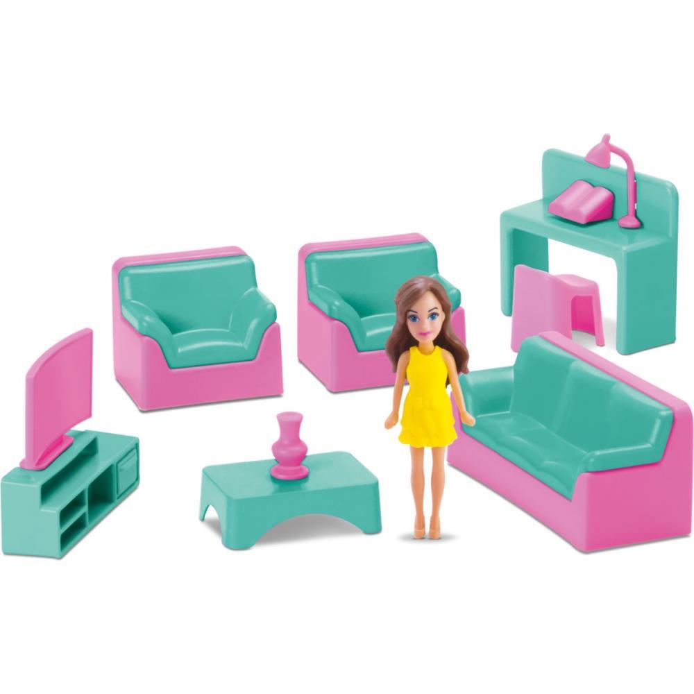 CASINHA DE BONECA COLECAO JUDY SALA C/BONECA SAMBA TOYS UNIDADE