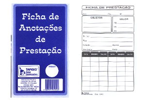 IMPRESSO FICHA ANOT. DE PRESTACAO TAMOIO REF. 1219