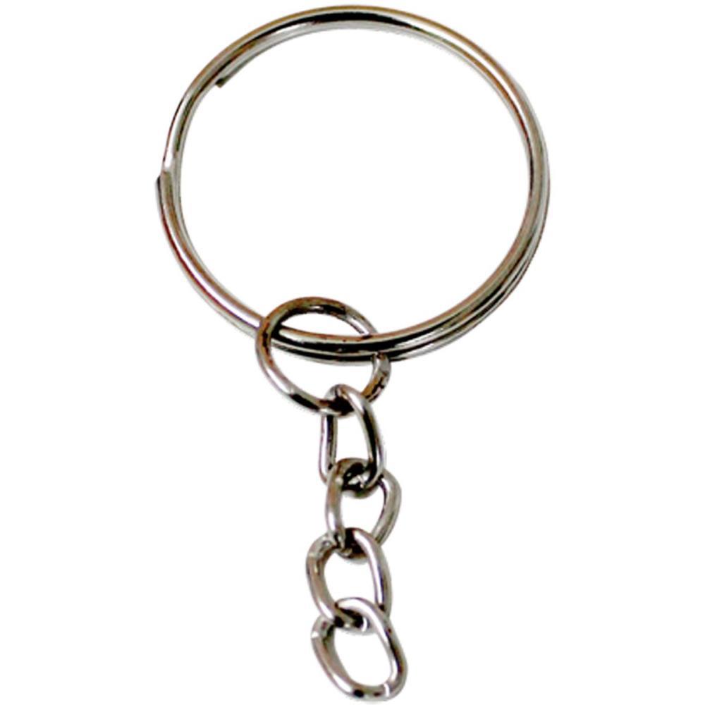 ARTESANATO ARGOLA CHAVEIRO CORRENTE 25MM KIT PCT.C/100