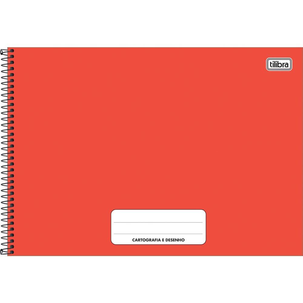 CADERNO DESENHO UNIV CAPA DURA PEPPER 80FLS VERM UNIV.HORIZ. TILIBRA PCT.C/04