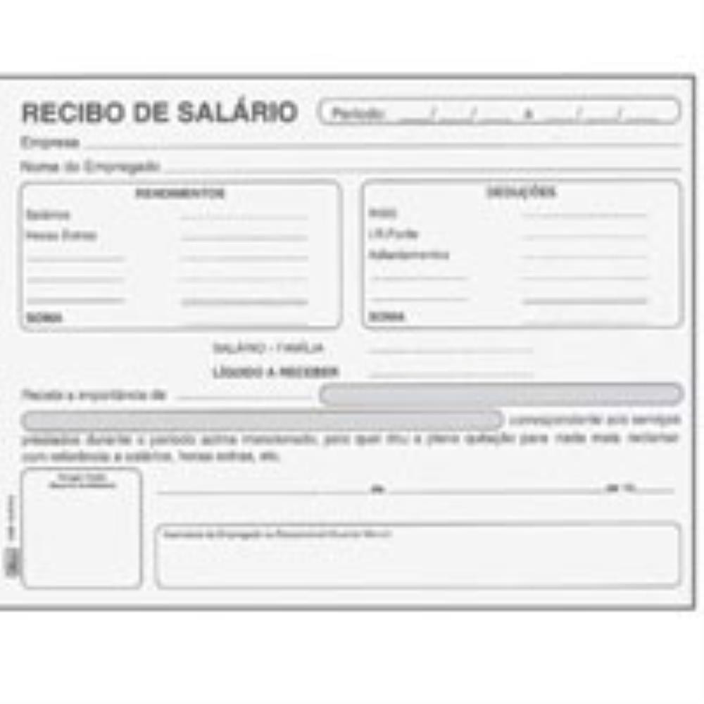IMPRESSO RECIBO SALARIO 100FLS. TILIBRA PCT.C/10